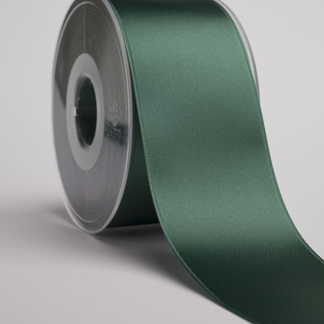 Hovedbilde Satin silkebånd 40 mm 0858 mørk grønn