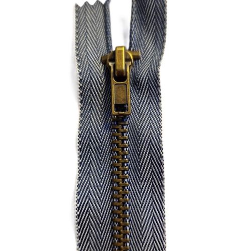Ikke delbar antikk messing 4 mm jeans 10 cm