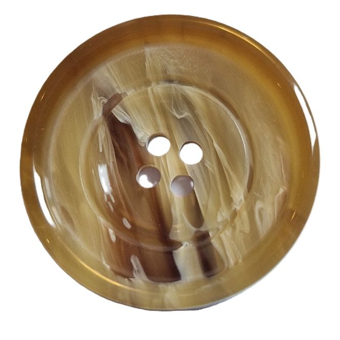 Hovedbilde Knapp 4 hull brun/beige 20 mm
