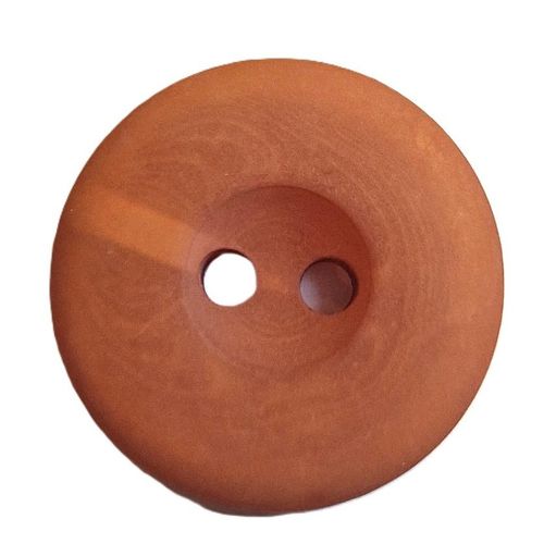 Knapp 2 hull mokka brun 18 mm