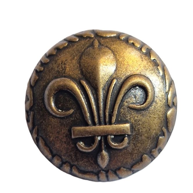 Hovedbilde Metallknapp med øye bronse 20 mm