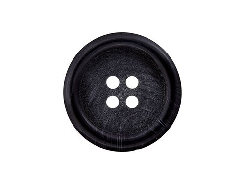 Polyesterknapp 4-hulls antrasitt grå 20 mm