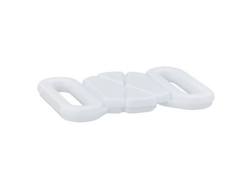 Bikinilukning 12 mm hvit