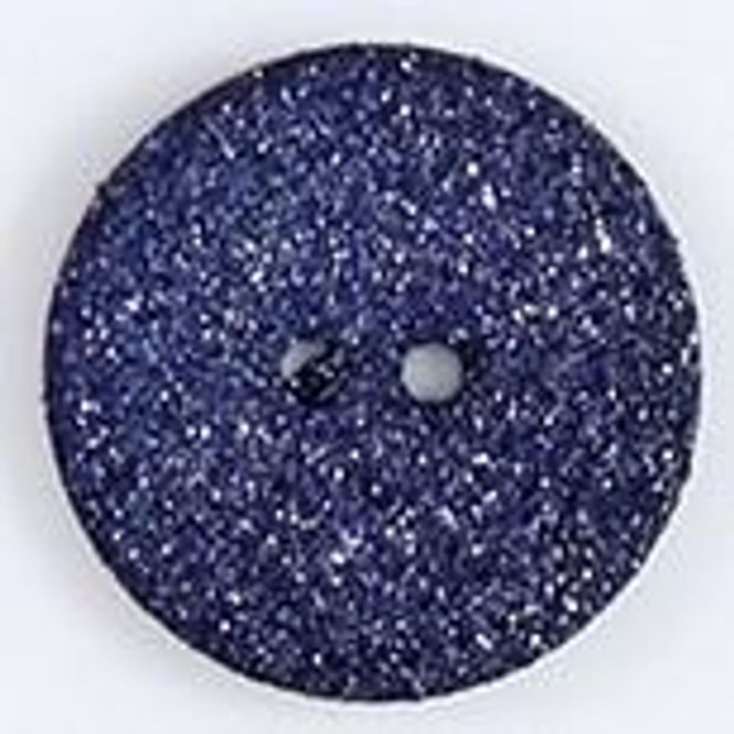 Hovedbilde Perlemorsknapp 2 hulls med glitter mørk blå 22 mm