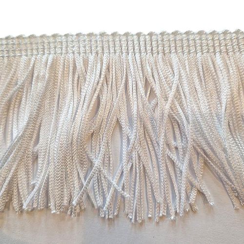Frynse hvit 10 cm