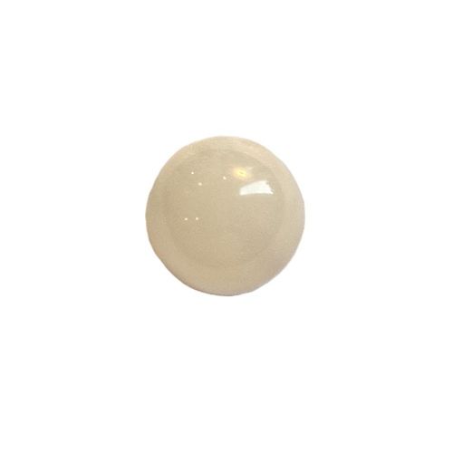 Perleknapp med kanal 10 mm transparent hvit K190943