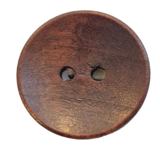 Hovedbilde Treknapp 2 hulls mørk tre 24 mm