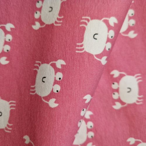 Rosa jersey med krabber