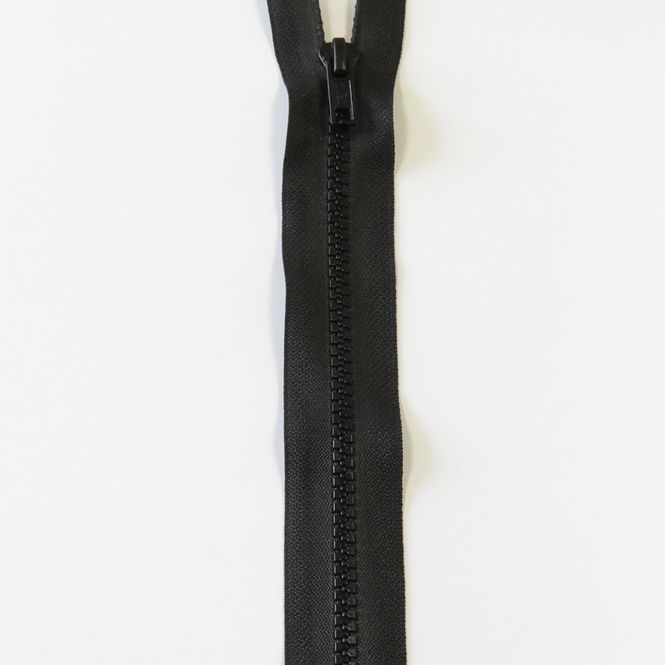 Hovedbilde Delbar glidelås delrin 6 mm sort 70 cm