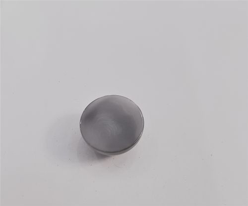 Polyesterknapp øyeknapp grå blank 11 mm
