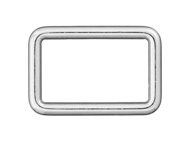 Hovedbilde Ring rektangulær metall sølv 30 mm